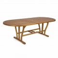 Mesa de comedor de exterior extensible hasta 240 cm en madera - Kaley