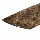 Mesa de comedor de diseño en base de cerámica y vidrio ahumado Made in Italy - Random viadurini