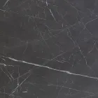 Mesa de comedor elíptica en acero y cerámica pulida Florim - Gelsino viadurini