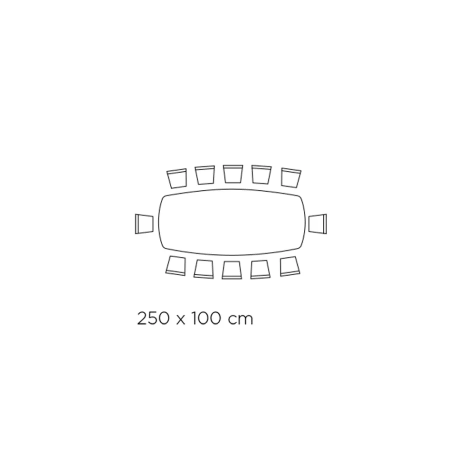 Mesa de comedor fija con tapa de barril de cerámica Made in Italy - Vidrios viadurini