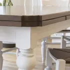 Mesa de comedor de fresno y 4 sillas incluidas Made in Italy - Rafael viadurini