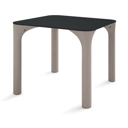 Mesa de comedor Hpl con patas de polietileno Made in Italy - Glen viadurini
