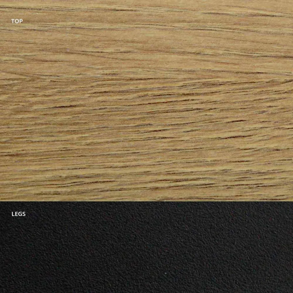 Mesa de comedor en laminado HPL y acero Made in Italy de alta calidad - Dalmata viadurini