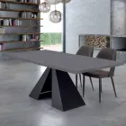 Mesa de comedor en laminado HPL y acero Made in Italy de alta calidad - Dalmata viadurini