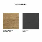 Mesa de comedor en laminado HPL y acero precioso Made in Italy - Settimmio viadurini