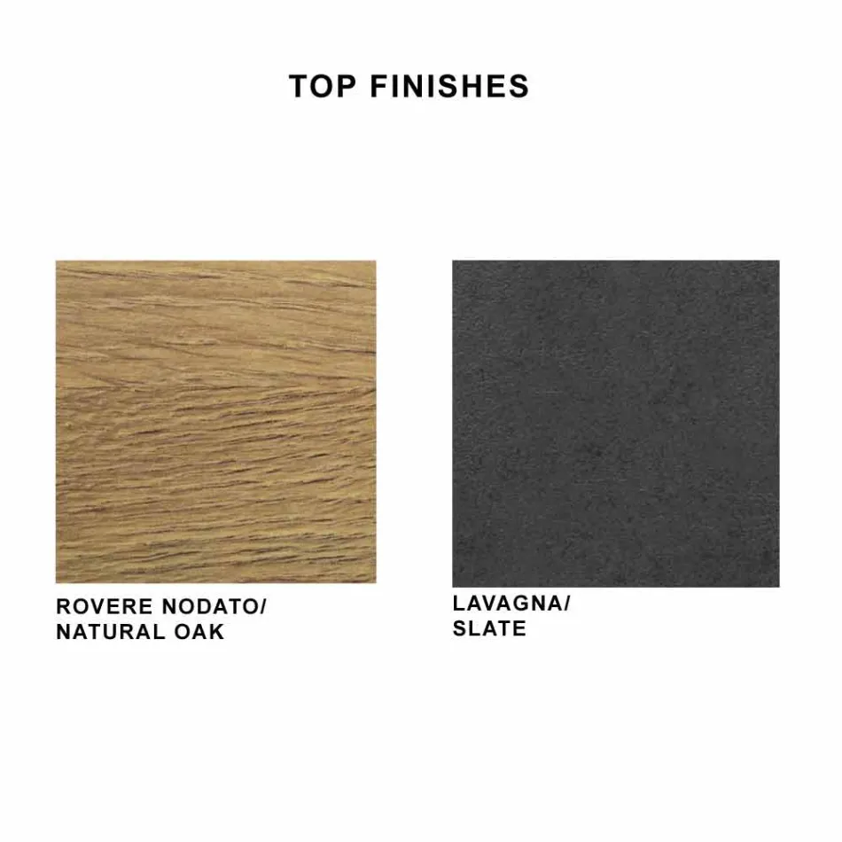 Mesa de comedor en laminado HPL y acero precioso Made in Italy - Settimmio viadurini