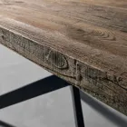 Moderna mesa de comedor de madera maciza hecha en Italia Oncino viadurini