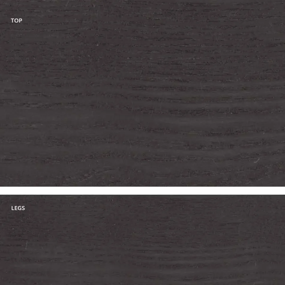 Mesa de comedor de madera de diseño mdf hecha en Italia, Egisto viadurini