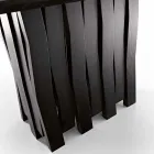 Mesa de comedor de madera de diseño mdf hecha en Italia, Egisto viadurini