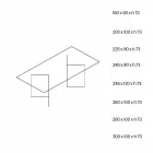 Mesa de comedor de diseño en vidrio extraclaro 8 dimensiones - Pollinare viadurini