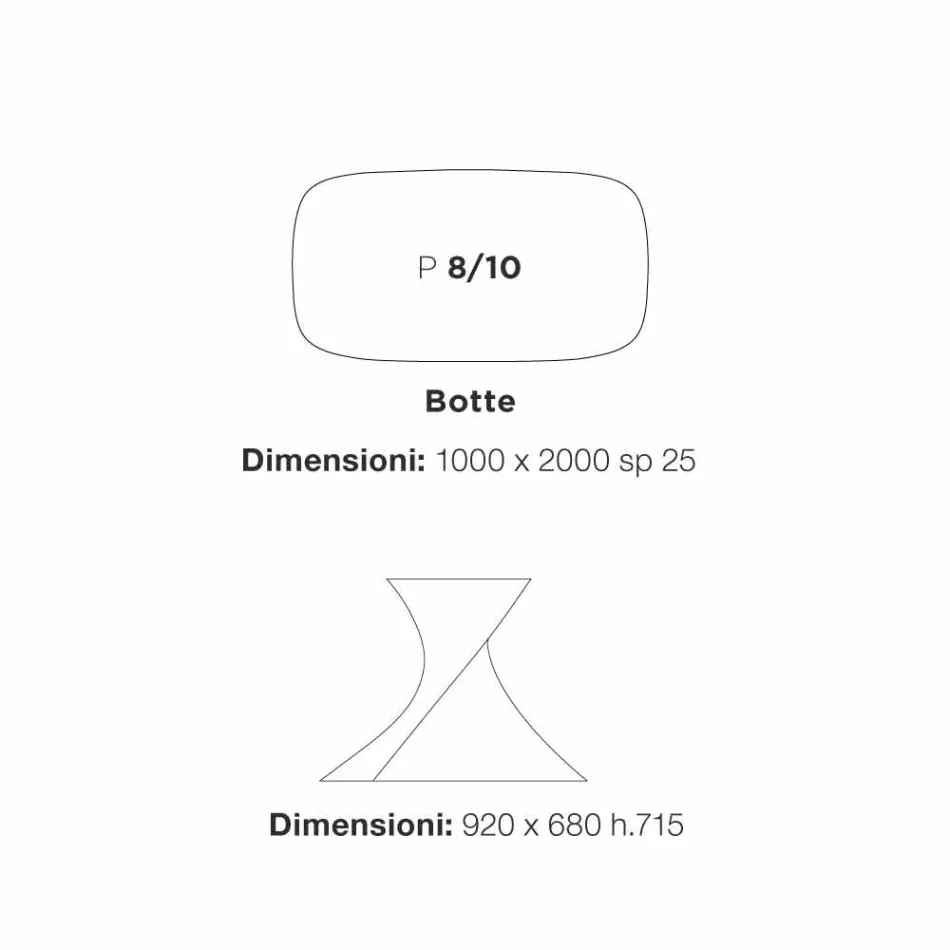 moderna mesa de comedor blanca en MDF acabado en roble 100x200cm Clark viadurini
