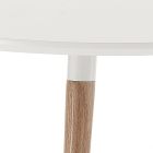 Mesa de comedor extensible ovalada hasta 240 cm en MDF blanco - Rodrigo viadurini