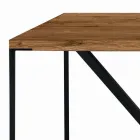 Tablero de mesa de comedor en tablero macizo Made in Italy - Adelio viadurini