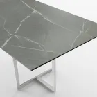 Mesa de comedor rectangular en gres porcelánico Made in Italy - Emilio viadurini