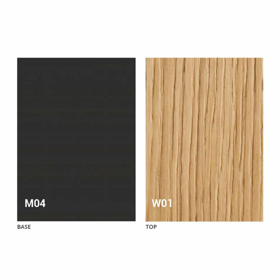 Mesa de comedor extensible redonda con tapa de madera Made in Italy - Crodino viadurini