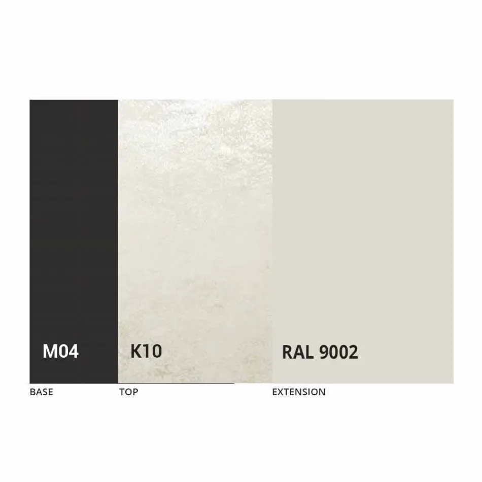 Mesa de comedor extensible redonda en cerámica Laminam Made in Italy - Lupetto viadurini