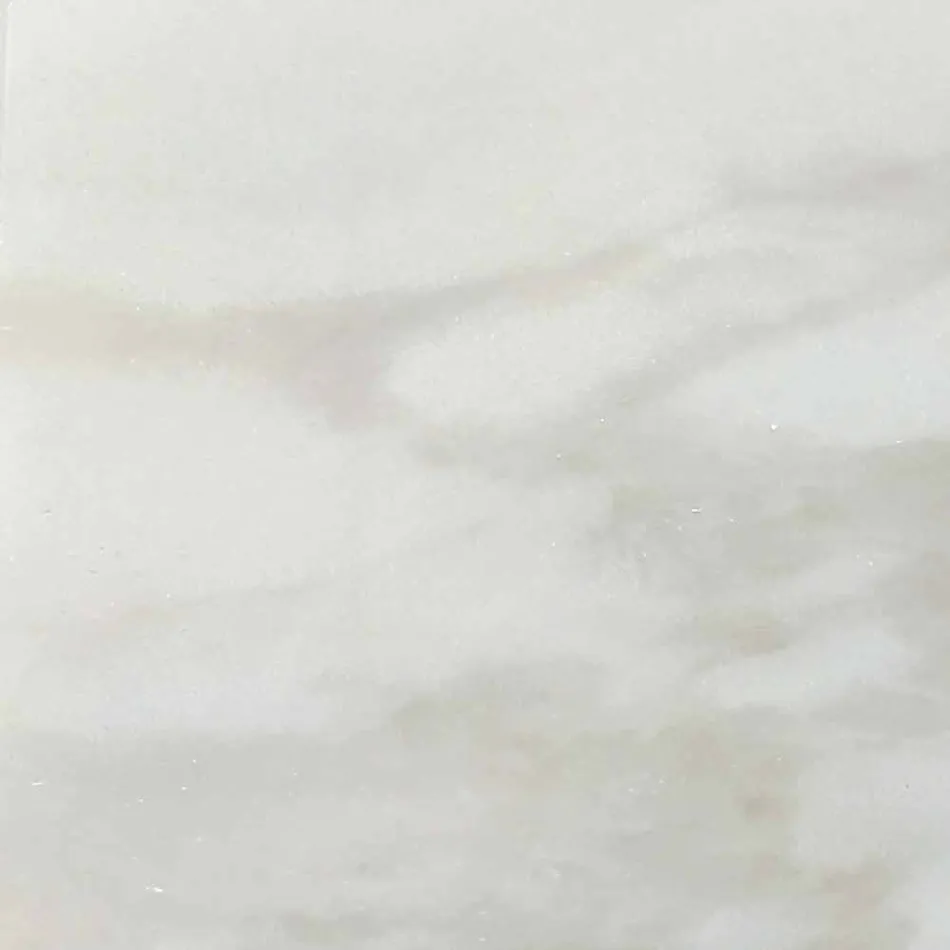 Mesa de comedor redonda en mármol y aluminio pintado Made in Italy - Excelente viadurini