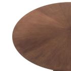 Mesa de comedor redonda en MDF chapado y madera maciza - Fulmine viadurini