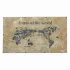 Mesa de comedor estilo industrial con tablero en MDF y vidrio Homemotion - Brasil viadurini