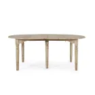 Mesa de comedor redonda extensible a 272 cm en madera Homemotion - Guglio viadurini