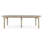 Mesa de comedor redonda extensible a 272 cm en madera Homemotion - Guglio viadurini