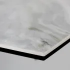 Mesa de Salón Extensible con Tapa en Forma de Barril de Cerámica Made in Italy - Vidrios viadurini