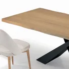 Mesa de salón fija con borde descortezado Made in Italy - Holidays viadurini