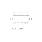 Mesa de salón fija con borde descortezado Made in Italy - Holidays viadurini