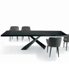 Mesa de salón fija con borde descortezado Made in Italy - Holidays viadurini