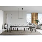 Mesa de diseño con tapa de madera extensible hasta 440 cm Made in Italy - Foxy viadurini