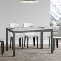 Mesa de diseño con tapa de madera extensible hasta 440 cm Made in Italy - Foxy