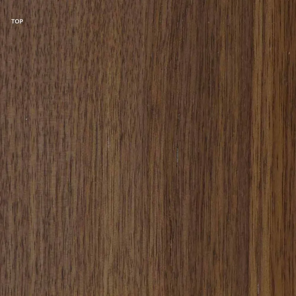 Mesa de diseño moderno con tapa de madera y base de metal, Esperia viadurini