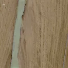 Mesa de diseño moderno con tapa de madera y base de metal, Esperia viadurini