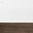 Mesa extensible de cristal y madera maciza fabricada en Italia, Dimitri viadurini