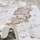 Mesa fija de 300x120 cm en metal y tablero de piedra sinterizada - Valmira viadurini