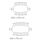 Mesa fija en forma de barril con base de fresno de nogal Canaletto Made in Italy - Norte viadurini