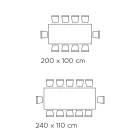 Mesa Fija con Borde Invertido en Vidrio Extraclaro y Acero Made in Italy - Grotta viadurini