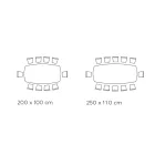 Mesa Fija con Tapa Laminada en Forma de Barril Made in Italy - Pantalones viadurini