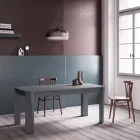 Mesa Fija con Tapa de Tablero Biselado Made in Italy - Tratto viadurini