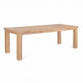 Mesa de jardín en madera de teca de diseño, 8 asientos Homemotion - Hunter