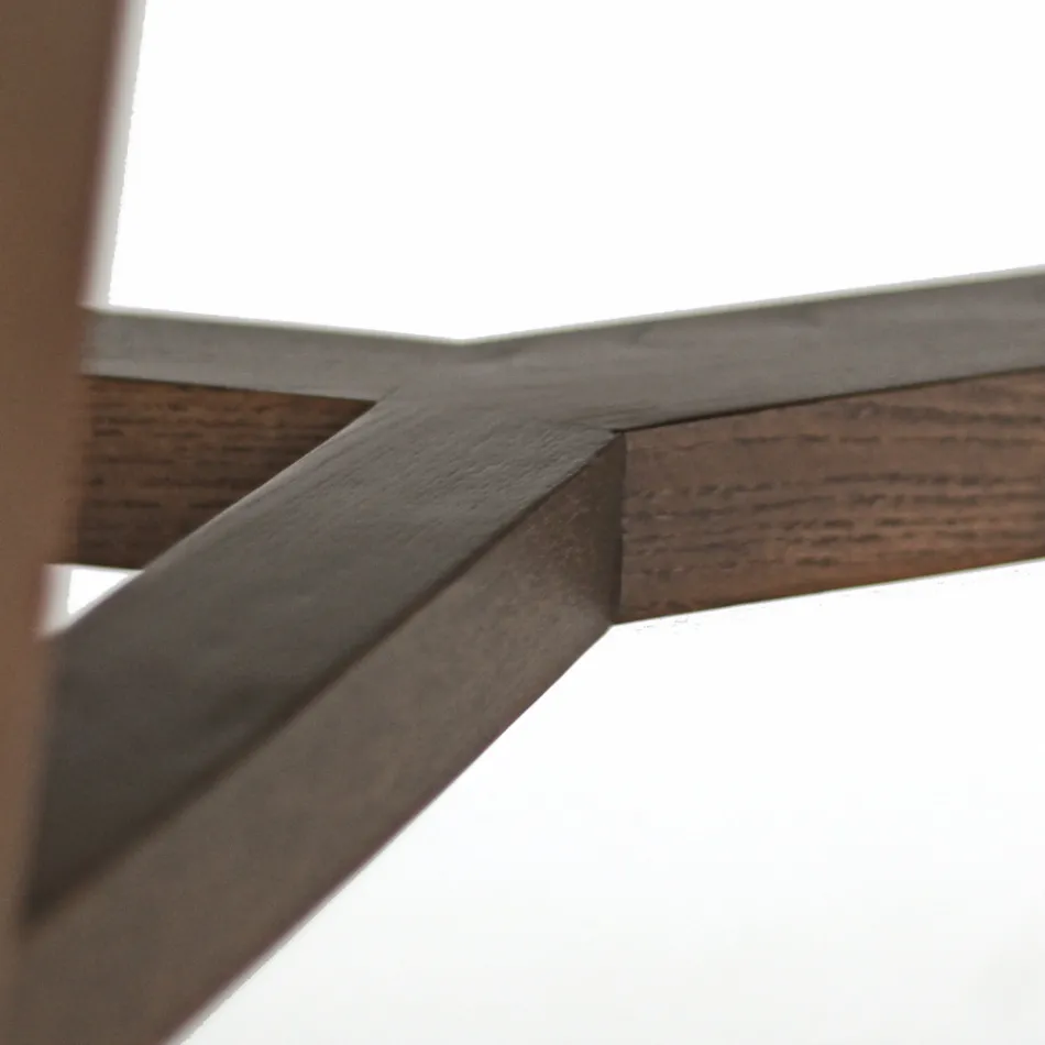 Mesa de comedor fija en cerámica Emperador pulida Made in Italy - Norte viadurini