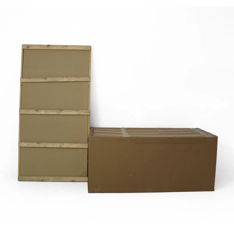 Mesa de comedor fija en cerámica Emperador pulida Made in Italy - Norte viadurini