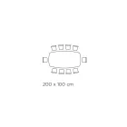 Mesa y Base de Cerámica Acabado Grafito Made in Italy - Pantalones viadurini