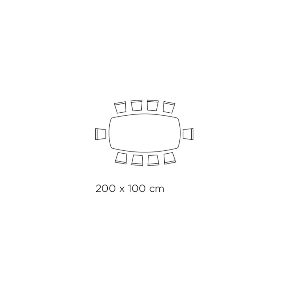 Mesa y Base de Cerámica Acabado Grafito Made in Italy - Pantalones viadurini