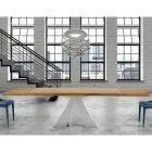 Mesa moderna de madera extensible hasta 300 cm Made in Italy - Dálmata viadurini