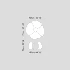 en la mesa de roble pulido con acabado de cera Andy viadurini