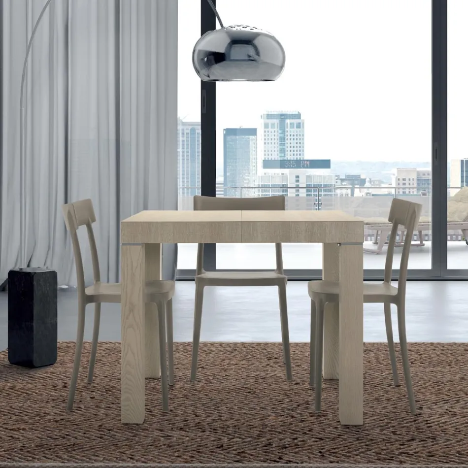 Mesa extensible de madera laminada hasta 470 cm Made in Italy – Gordito viadurini