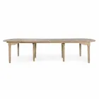 Mesa extensible de madera maciza hasta 382 cm Homemotion - Brindisi viadurini