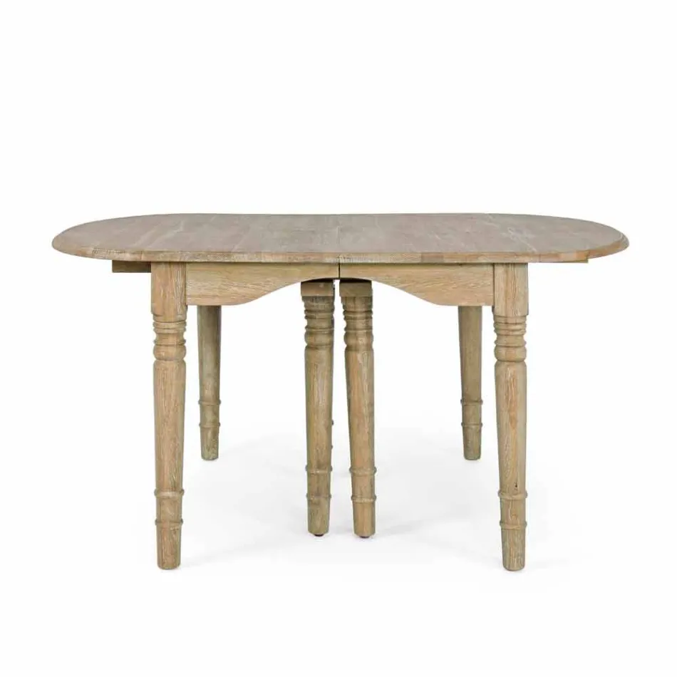 Mesa extensible de madera maciza hasta 382 cm Homemotion - Brindisi viadurini