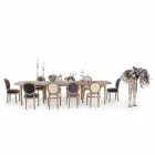 Mesa extensible de madera maciza hasta 382 cm Homemotion - Brindisi viadurini